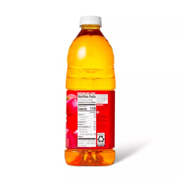 100% Apple Juice - 64 fl oz Bottle - immagine 2