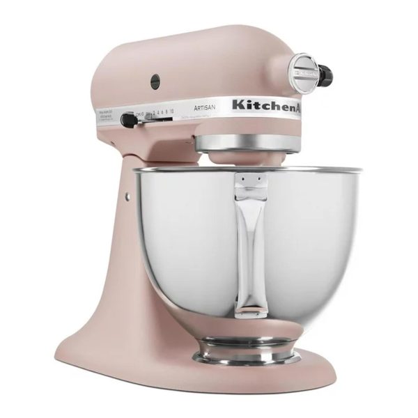 KitchenAid Artisan Series 5-Quart Tilt-Head Stand Mixer, Feather Pink, KSM150PS - immagine 2