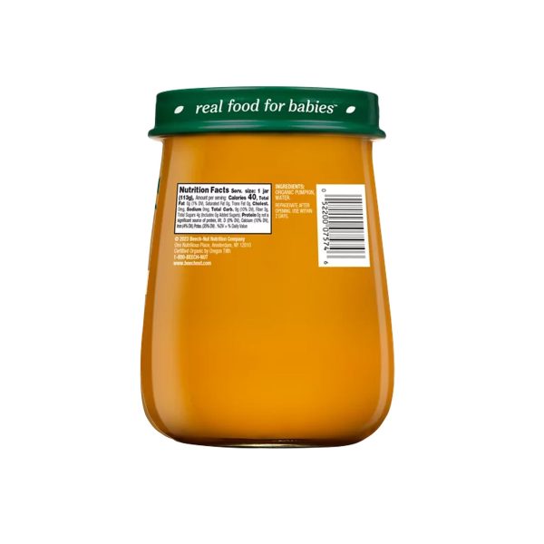 Beech-Nut Organics Stage 1 Organic Baby Food, Pumpkin, 4 oz Jar - immagine 2