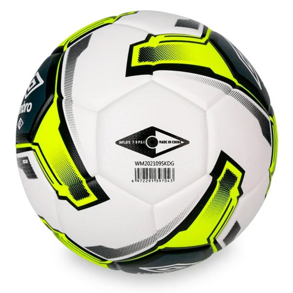 Umbro Tristar Size 4 Youth and Beginner Soccer Ball, White_Black_Yellow - immagine 2