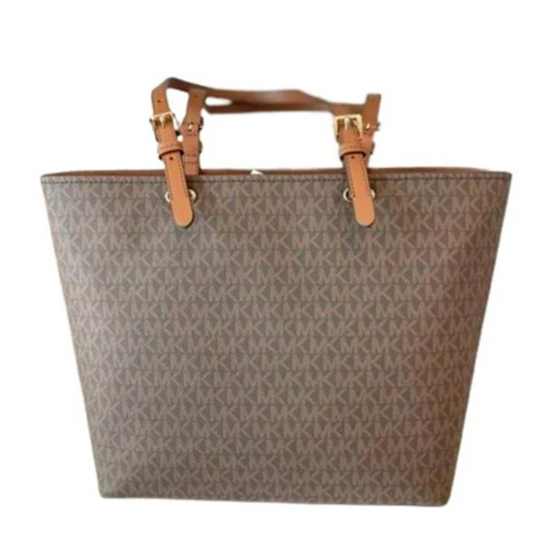 Michael Kors Jet Set Medium Logo Pocket Tote Bag - immagine 2