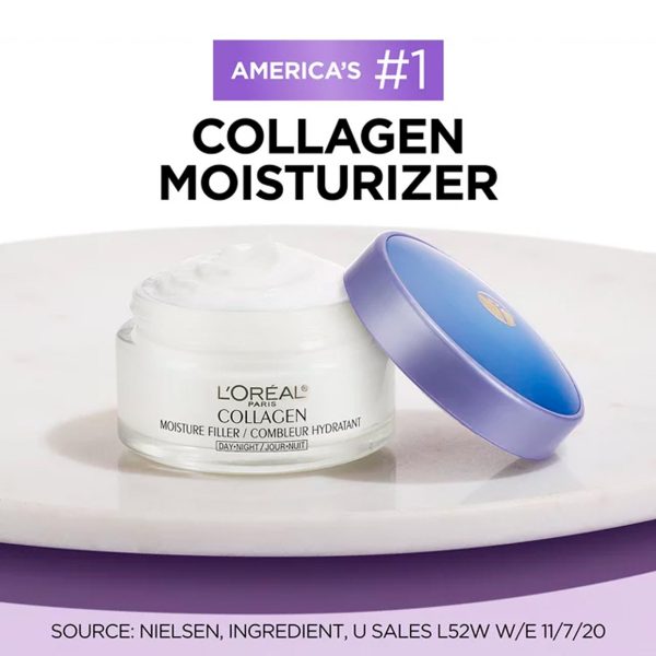 L'Oreal Paris Collagen Moisture Filler Day Night Cream, 1.7 oz - immagine 4