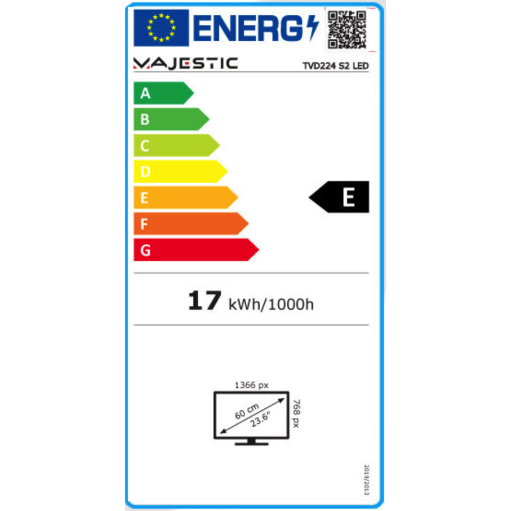 TV MAJESTIC 24" LED-DVB-T2 DVB-S2 - immagine 4