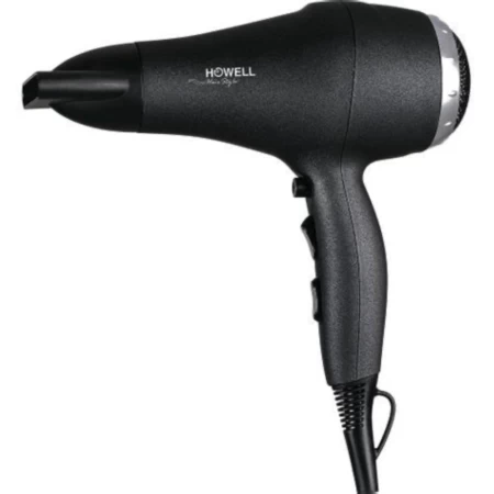 ASCIUGACAPELLI PROFESSIONALE  HOWELL 2000W BLACK