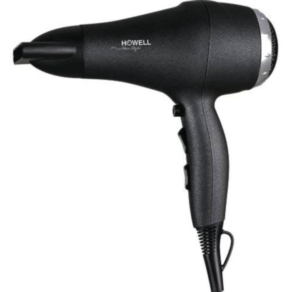 ASCIUGACAPELLI PROFESSIONALE  HOWELL 2000W BLACK