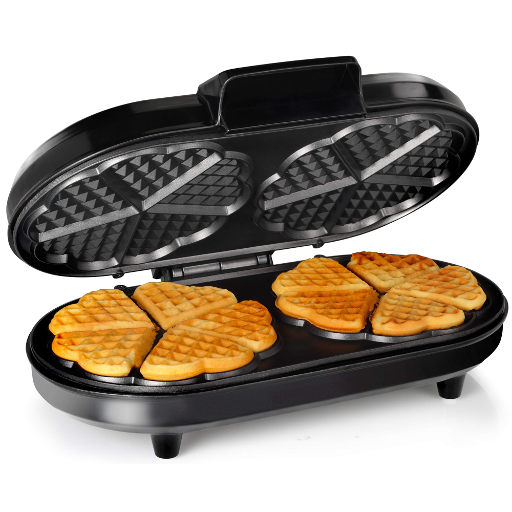 PIASTRA PER WAFFLE TRISTAR WF-2120 1200W BLACK - immagine 2